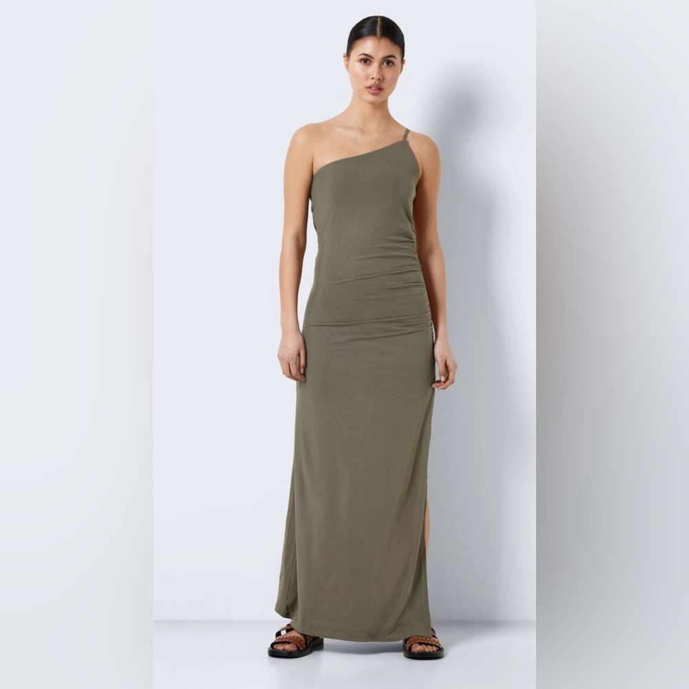 Noisy May Sz L One Shoulder Maxi Dress